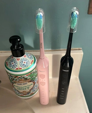 Teeth cleaning results after